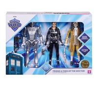 DOCTOR WHO Friends & Foes - Juego de figuras de coleccionista, El décimo doctor, figuras de acción de 14 cm, paquete de 3