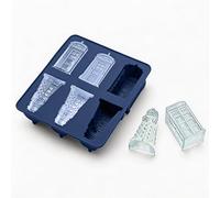 Doctor Who Tardis - Bandeja de silicona para cubitos de hielo, sin BPA, molde de hielo de grado alimenticio para chocolate, dulces, herramienta de horneado para whisky, cóctel, fiesta, bebidas