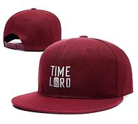 Doctor Who Time Lord with Tardis Hat Embroidery Snapback Baseball Cap Red Hat(XX-Large)