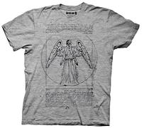 Doctor Who Weeping Angel - Camiseta (talla XL), color gris
