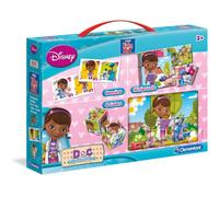 Doctora Juguetes - Mini Edu Kit: Domino, Puzzle, Rompecabezas (Clementoni)
