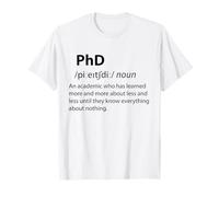 Doctorado Divertido Diccionario Definición Doctorado Estudiante Graduación Camiseta