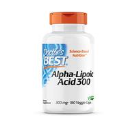 Doctor's Best, Alpha-Lipoic Acid (Ácido Alfa-Lipoico), 300mg, 180 Cápsulas veganas, Altamente Dosificado, Probado en Laboratorio, No GMO, Sin Gluten, Sin Soja
