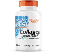 Doctor's Best, Collagen Types 1 and 3, 1000mg, 180 Comprimidos - Envío rápido
