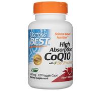 Doctor's Best CoQ10 de Alta Absorción con BioPerine 100 mg - 120 Cápsulas Vegetales
