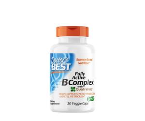 Doctors Best - Fully Active B-Complex with Quatrefolic - 30 vcaps