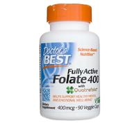 Doctor's Best Fully Active Folate 400 con Quatrefolic - 90 cápsulas vegetales