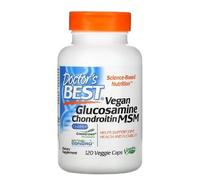 Doctor's Best Glucosamina Vegana + Condroitina + MSM, 120 cápsulas vegetarianas