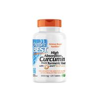 Doctors Best - High Absorption Curcumin From Turmeric Root with C3 Complex & BioPerine, 1000mg - 120 tablets