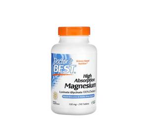 Doctors Best - High Absorption Magnesium, 100mg - 240 tablets