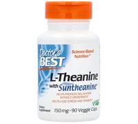 Doctor's Best - L-Theanine with Suntheanine | Apoyo a la relajación y reducción del estrés - 90 cápsulas