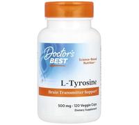 Doctor's Best - L-Tirosina | Apoyo a la función cerebral y manejo del estrés - 500mg - 120 cápsulas