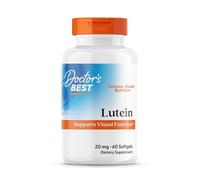 Doctor's Best, Lutein con Lutemax 2020, 20mg, con Zeaxantina, 60 Cápsulas blandas, Testado en Laboratorio, Sin Gluten, Sin Soja, No GMO
