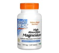 Doctor's Best Magnesio de Alta Absorción 100 mg - 120 Tabletas