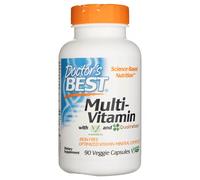 Doctor's Best Multi-Vitamin with Vitashine D3 and Quatrefolic - 90 Cápsulas vegetales