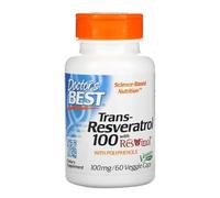 Doctor's Best Trans-Resveratrol con ResVinol-25, 100mg - 60 cápsulas vegetarianas