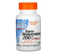 Doctor's Best Trans-Resveratrol con ResVinol-25, 200mg - 60 cápsulas vegetarianas