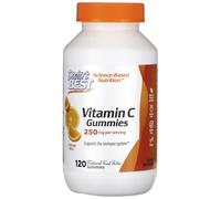 Doctor's Best - Vitamina C 250 mg, Sabor Naranja | 120 gomitas - Refuerzo del sistema inmunológico