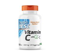Doctor's Best, Vitamina C con Quali C, 1.000mg, 120 Cápsulas veganas, Probado en Laboratorio, Sin Gluten, Sin Soja, Vegetariano