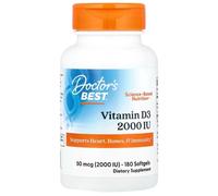 Doctor's Best Vitamina D3 2000 UI - 180 cápsulas blandas