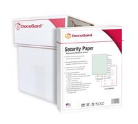 DocuGard Papel de seguridad médico para imprimir recetas y prevenir duplicación de documentos y fraudes. Avanzado, 7 características 2500 hojas verde