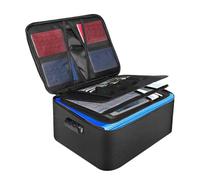 Document Box Fireproof Waterproof, Expandable File Folder Organizer, 14,17 x 10,63 x 3,94 Pulgadas, Multifunción Important Document Storage for Laptop Files, School Supplies