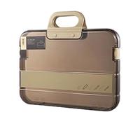 Document Case with Handle, File Bag | A4 Waterproof Clear Paperwork Organizer - for Travel Business Work School Passport Certificate Receipt Laptop Tablet