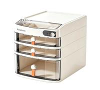 Document File Cabinet, Lockable Storage Box, Office Drawer Organizer