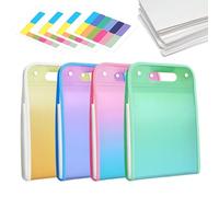 Document Folder - Filing Expanding File Folder Acordion Organizer | 4 unidades Portable Storage Organizer13 bolsillos impermeables para A4 Paper Receipt Monthly Bill School Supplies Home Travel
