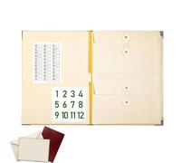 Document Organizer Wallet - Portable Expandable Folder Dividers, Multi Pocket Filing System for Receipts and Documents Premium Oxford Fabric Material for Tear Resistant Use Office Accessory