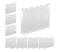 Document Organizer, Waterproof File Bag Set, Portable Document Holder, Stationery Storage Bag, Water-Resistant Document Bag with 12 Pouches, for Organizing Stationery, Exam Papers, School Supplies