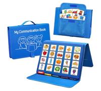 Documentación para la expedición de ayudas a la comunicación visual, tablero no lingüístico, contenido para lenguas autistas, tarjetas de gramática conductual infantil (Azul)