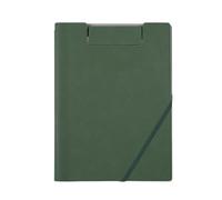 Documentos en cuero Carpeta multifuncional A4 for conferencias, papelería empresarial, carpetas de archivos contratos cuero, documentos viaje para Oficina(Green)