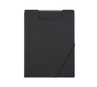 Documentos en cuero Carpeta multifuncional A4 for conferencias, papelería empresarial, carpetas de archivos contratos cuero, documentos viaje para Oficina(Black)