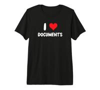 Documentos I Love - Corazón - Documento de Historia del archivista Camiseta Premium