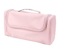 DODAMOUR Bolsa organizadora de herramientas para el cabello, gran capacidad, impermeable, con bolsillo de malla con cremallera y gancho para colgar, funda de transporte portátil de poliuretano para