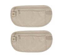 DODAMOUR Cinturón de dinero de viaje debajo de la ropa, riñonera oculta con cremallera, cinturón de viaje para pasaporte, dinero en efectivo, dinero, tarjeta de crédito (caqui), Caqui