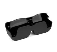 DODAMOUR Soporte para gafas de sol para automóvil, estuche de almacenamiento de gafas de ABS, soporte autoadhesivo para gafas de coche, caja organizadora para gafas (negro)