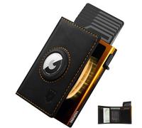 DODENSHA® MagSnap Airtag Wallet Herren I Kartenetui I Smart Wallet für 10+ Karten I Geldbeutel AirTag* Fach I Geldbörse RFID Schutz