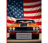 Dodge Challenger Demon SRT Journal Notebook for Kids | American Muscle Car | 110 pages, 7.5 x 9.25"