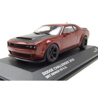 Dodge Challenger SRT DEMON 2018 Rojo Oscuro Modelo 1:43 Solido