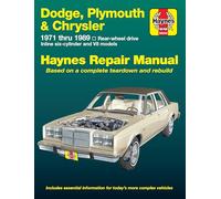 Dodge, Plymouth, & Chrysler RWD 6 cylinder & V8 (1971-1989) Haynes Repair Manual (USA) (Hayne's Automotive Repair Manual)