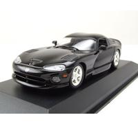 Dodge Viper Coupé 1993 Negro Coche a Escala 1:43 Maxichamps