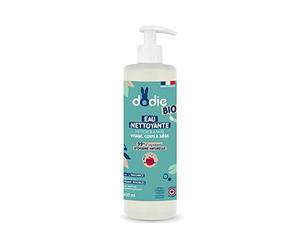 Dodie, Agua de limpieza, orgánica, para rostro, cuerpo y nalgas, desde el nacimiento, 400 ml
