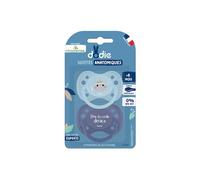 Dodie Chupete Anatómico Hipopótamo 6M+ A102 2uds