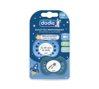 Dodie Chupete Anatómico Noche Silicona +18 M Nº98 2 uds