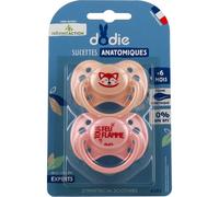 Dodie Chupete Anatómico Panda 6 M+ A102 2 uds