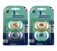 Dodie Chupete Fisiológico Día y Noche Bebé 0-6 M P30 2 uds