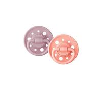 Dodie Gaia Pack Chupetes Redonda Goma 6-36m Rosa 2uds
