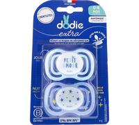 Dodie Extra Chupete Anatómico 0-6M F1 Día Noche 2 uds